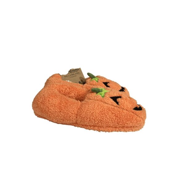 Dearfoams Pumpkin Jack-O-Lantern unisex size  W11-12  M9-10  Slippers  NWT - Picture 6 of 9